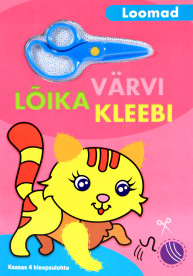 Värvi, lõika, kleebi. Loomad